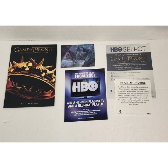 Game of Thrones: The Complete Second Season (DVD, 2013, 5-Disc Set) - Picture 5 of 5